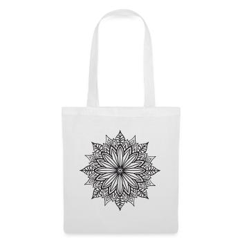 Mandala - Sac en tissu - blanc - Devant
