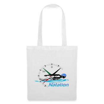 Natation - Sac en tissu - blanc - Devant