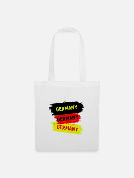 Deutschland Design - Stoffbeutel - Weiß