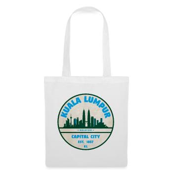 KL Skyline Vintage Emblem - Stoffbeutel - Weiß - Vorne
