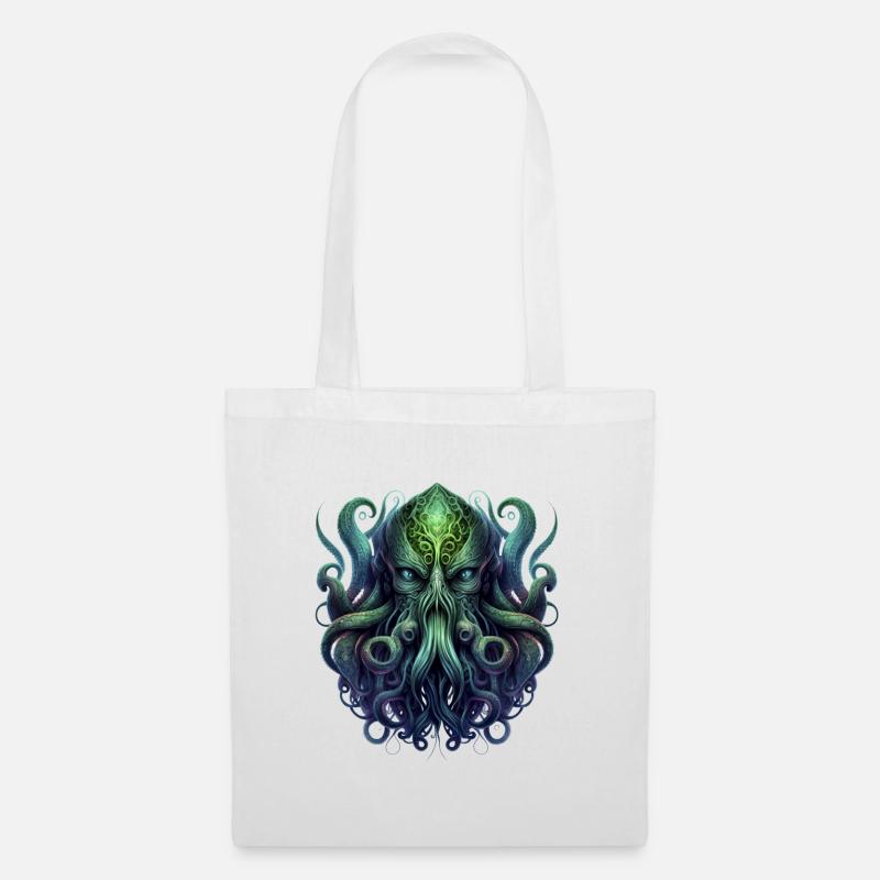 Cthulhu 2 - Stoffbeutel - Weiß