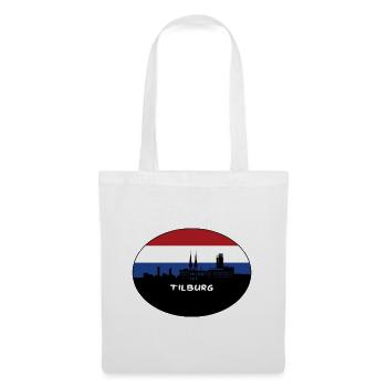 Tilburg Netherlands Flag Skyline Silhouette Travel - Tote Bag - white - Front