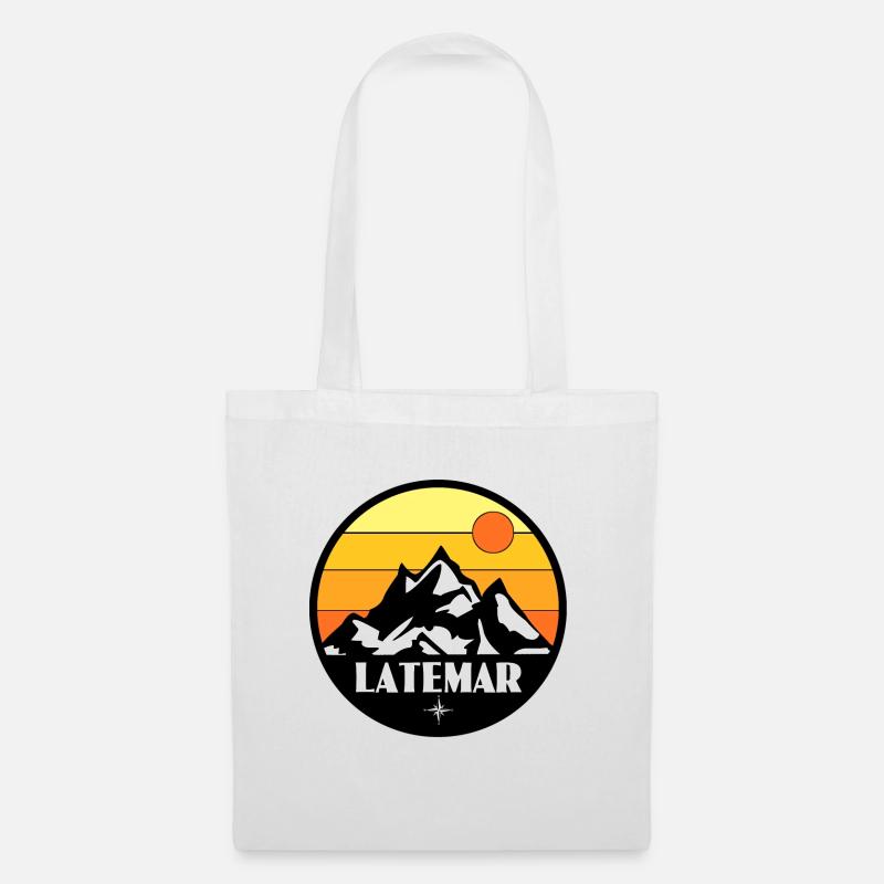 Latemar Südtirol - Stoffbeutel - Weiß