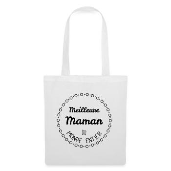 Meilleure maman du monde entier - Sac en tissu - blanc - Devant