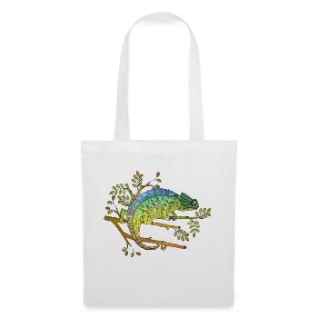 Caméléon - Sac en tissu - blanc - Devant
