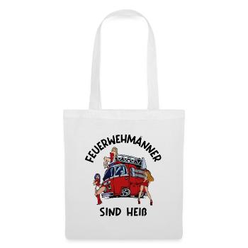 Feuerwehr Brandschutz Lebensretter Statement - Stoffbeutel - Weiß - Vorne