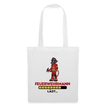Feuerwehr Brandschutz Statement Feuerwehrmann - Stoffbeutel - Weiß - Vorne