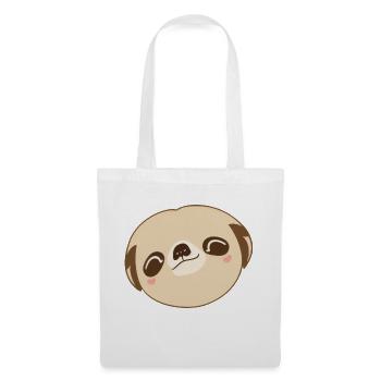 Mignon paresseux Kawaii Cartoon Animal Love 5 - Sac en tissu - blanc - Devant