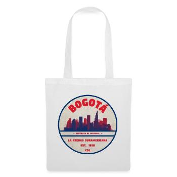 Bogotá Skyline Retro Badge - Tote Bag - white - Front