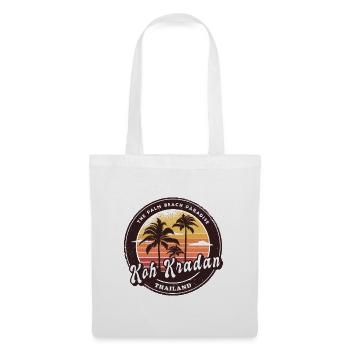 Palmiers vintage de Koh Kradan, Thaïlande - Sac en tissu - blanc - Devant