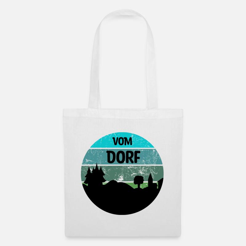 Dorf / Dorfkind - Stoffbeutel - Weiß