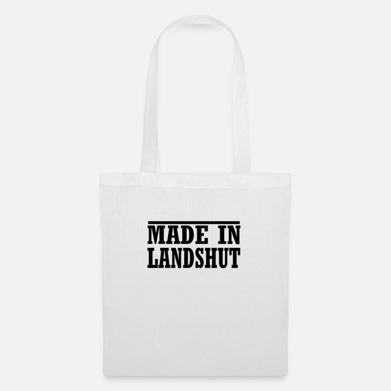 made in Landshut - Stoffbeutel - Weiß