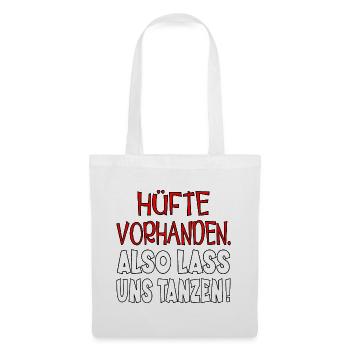 TANZRHYTHMUS TANZEN - HÜFTE SCHWINGEN - Stoffbeutel - Weiß - Vorne