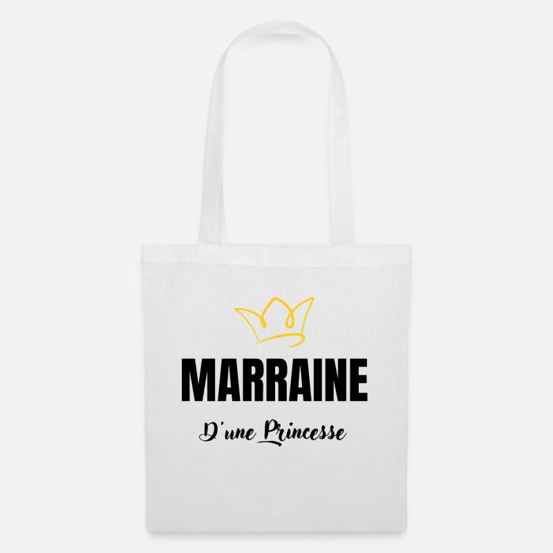 marraine d'une princesse - Sac en tissu - blanc