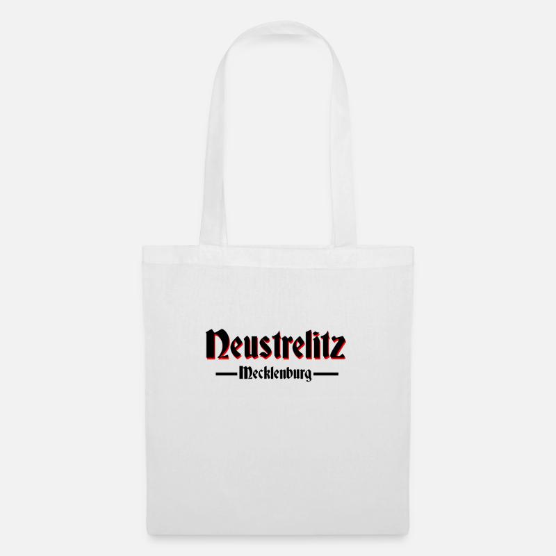 Neustrelitzaltdeutsche Schrift Sütterlin - Stoffbeutel - Weiß