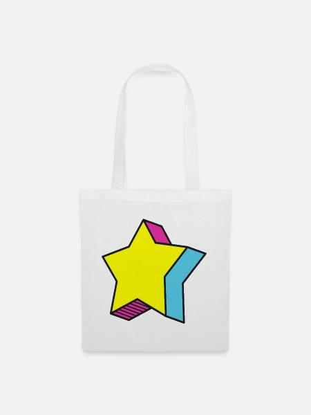 Star Stern - Stoffbeutel - Weiß