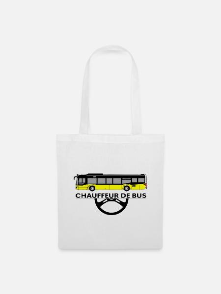 Chauffeur de bus - Sac en tissu - blanc
