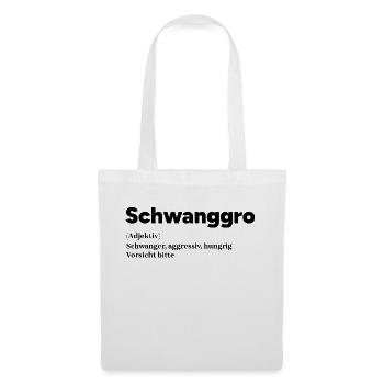 Schwangerschaft Schwanger Mutter Statement Eltern - Stoffbeutel - Weiß - Vorne