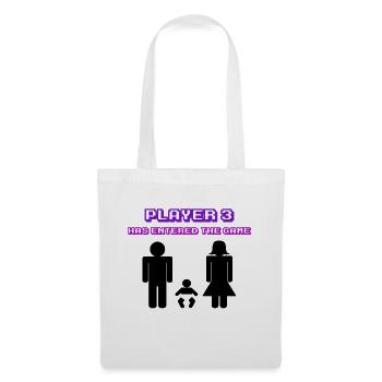 Parents enceintes Déclaration de naissance Bonheur familial - Sac en tissu - blanc - Devant
