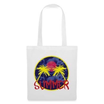Summer under palm trees on the beach Summer holidays - Tote Bag - white - Front