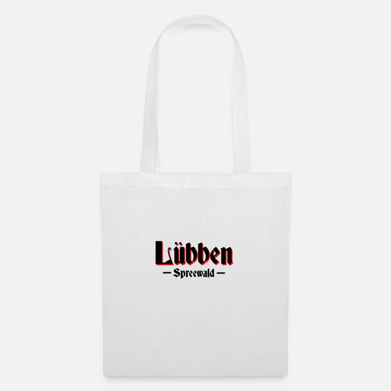 Lübben im Spreewald - Stoffbeutel - Weiß