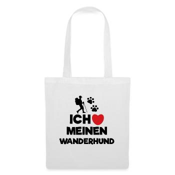 Ich Liebe Wandern Wanderer Statement Herz Natur - Stoffbeutel - Weiß - Vorne