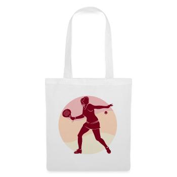 Padel Player Racket Coach Ball Sport - Tote Bag - white - Front