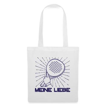 Padelspiel Racket Padel Sportart Spieler Statement - Stoffbeutel - Weiß - Vorne