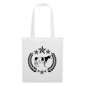 Vache trois étoiles - Sac en tissu - blanc - Devant