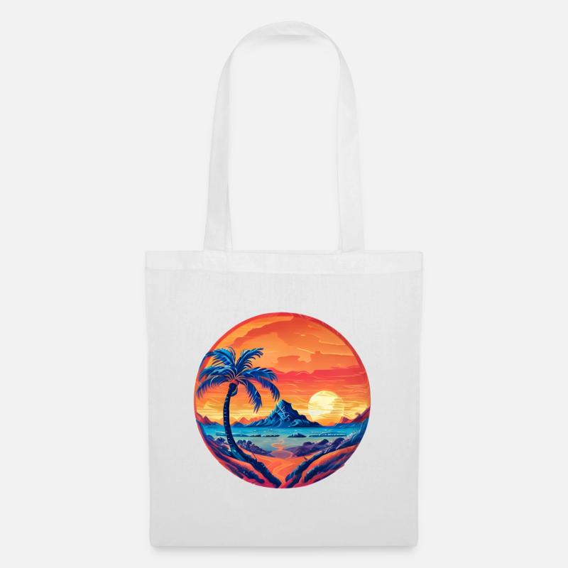 Vintage Beach Landscape complement - Tote Bag - white