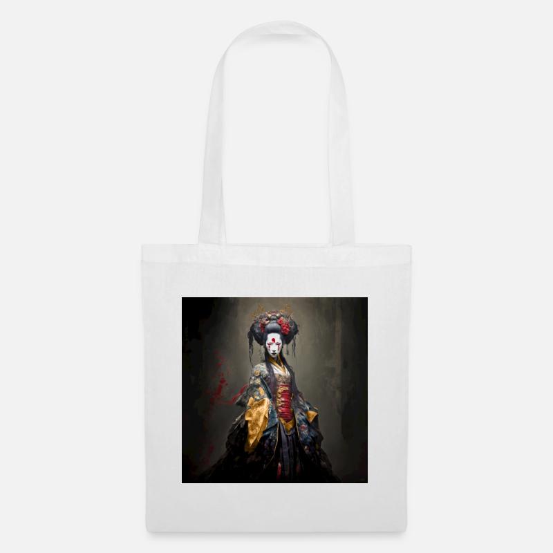 Geisha Zombie 01 - Stoffbeutel - Weiß