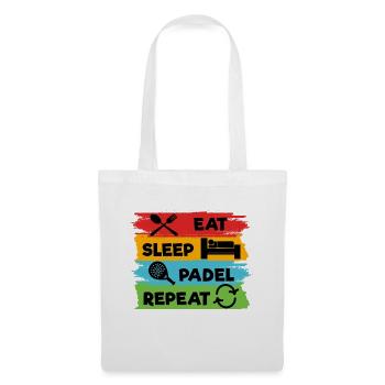 Leisure Player Padel Statement Sport Padel Game - Tote Bag - white - Front