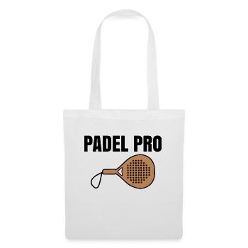Padel Serve Player Sport Déclaration Raquette - Sac en tissu - blanc - Devant