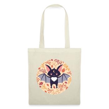 Bat with autumn pattern - Tote Bag - nature - Front