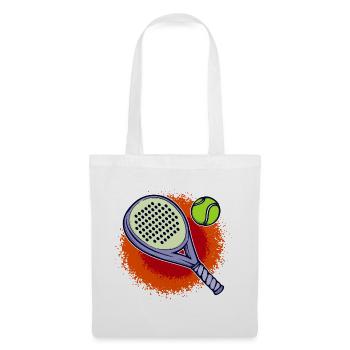 Racket Padel Training Sport Balls Leisure - Tote Bag - white - Front