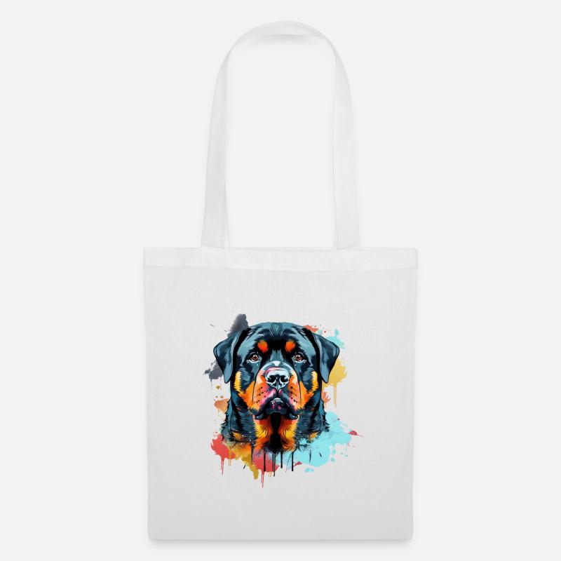 Rottweiler - Tote Bag - white