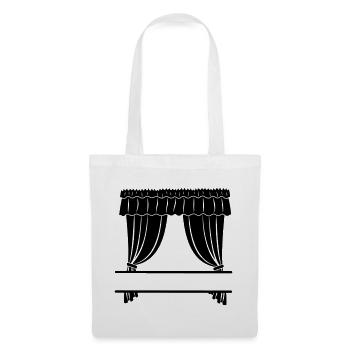 Boutique de rideaux ou théâtre - Sac en tissu - blanc - Devant