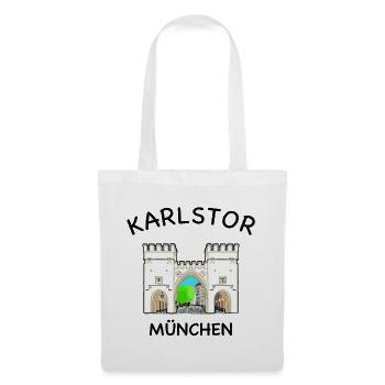 München, Karlstor am Stachus, Bayern - Stoffbeutel - Weiß - Vorne