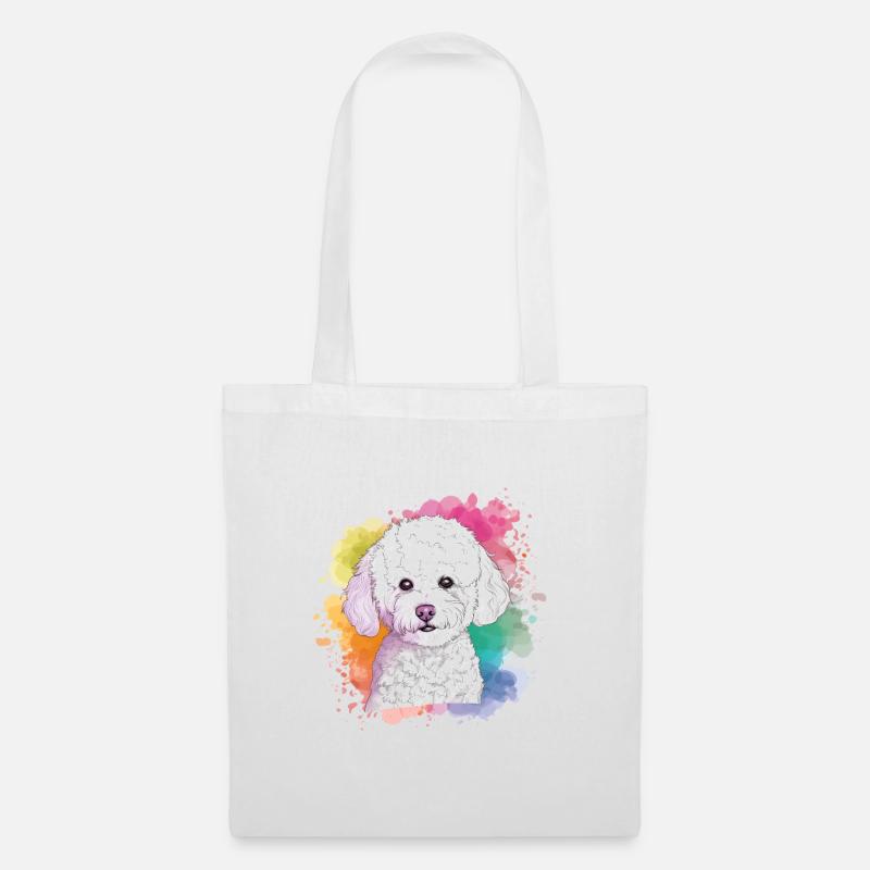 Bichon Frise - Stoffbeutel - Weiß