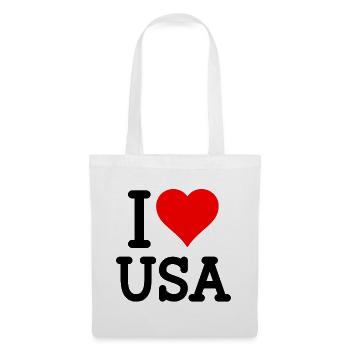 Ich liebe die USA - Stoffbeutel - Weiß - Vorne