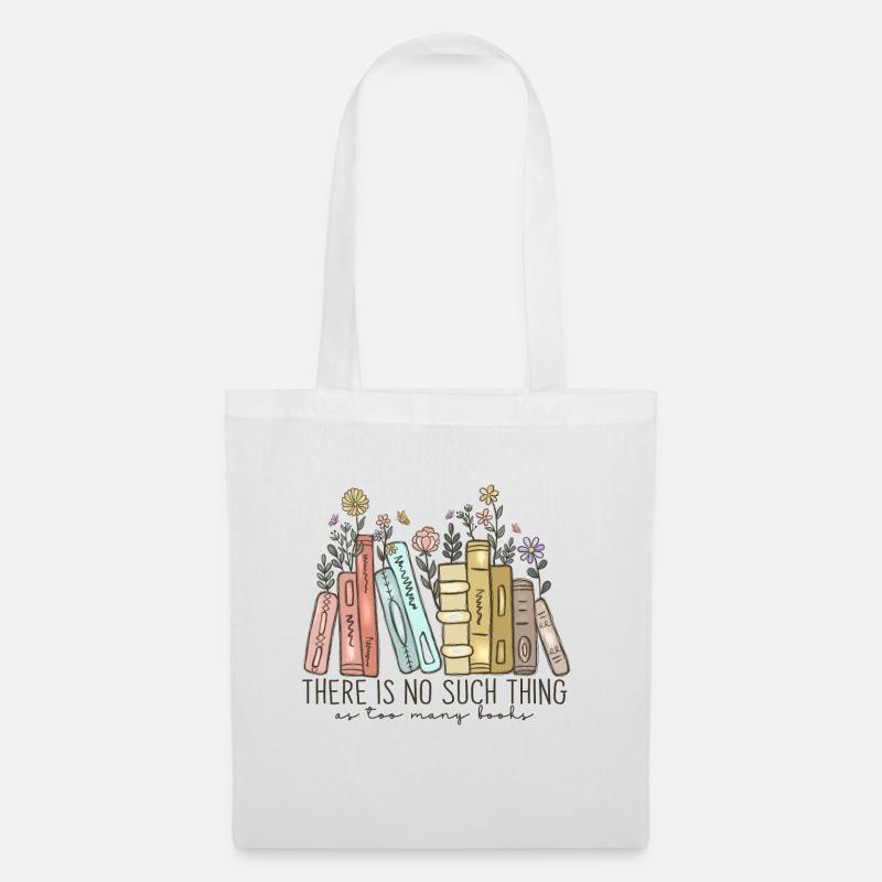 Buch Spruch Leserate Bücherwurm - Stoffbeutel - Weiß