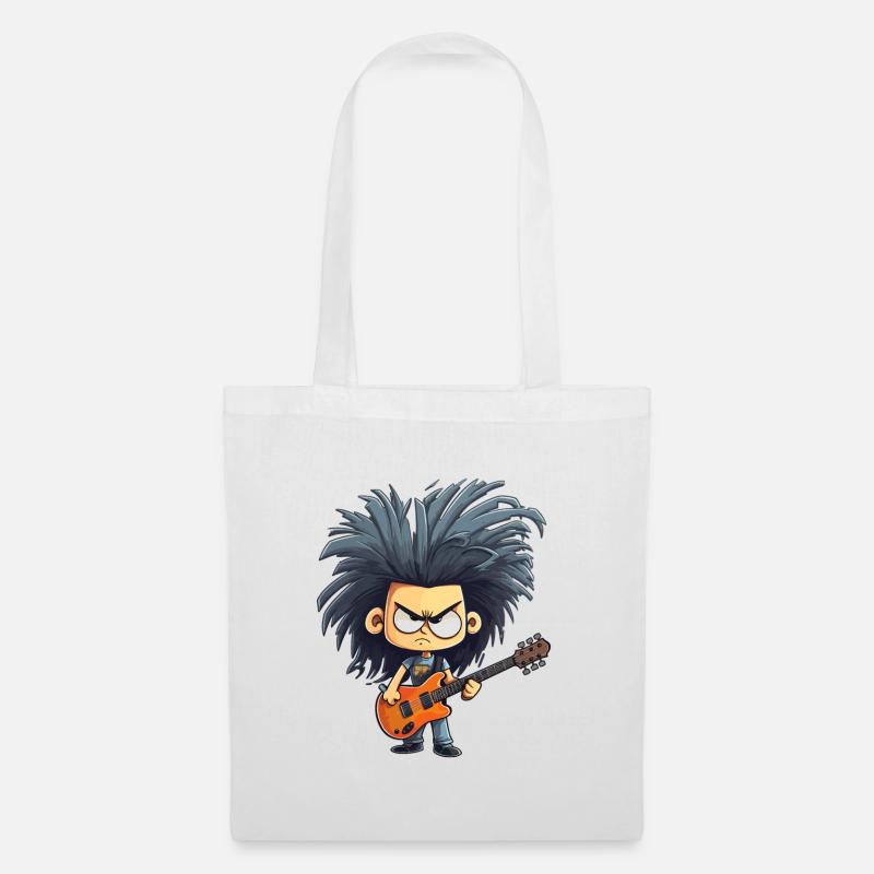 Crazy Guitar - Stoffbeutel - Weiß