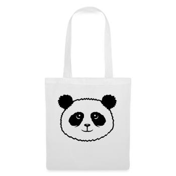 Panda Bear Face Cute Kawaii Smile Cute - Tote Bag - white - Front