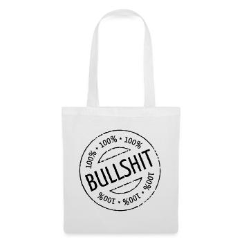 100% Bullshit Stamp - Tote Bag - white - Front