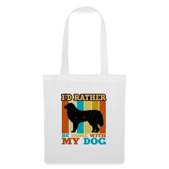 Great Pyrénées Dog Lover Silhouette Vintage Sunset - Sac en tissu - blanc - Devant