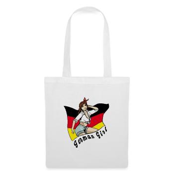 Germany Girl Flag Design - Tote Bag - white - Front