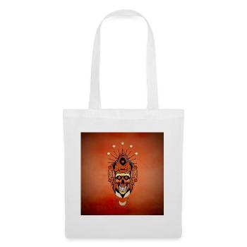 The funny skull face - Tote Bag - white - Front
