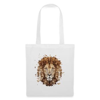 Fierté du lion, Découvrez notre lion - Sac en tissu - blanc - Devant