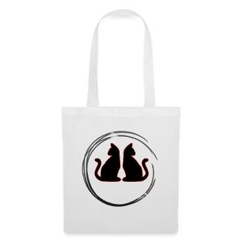 Red / Black Twin Cats - Tote Bag - white - Front