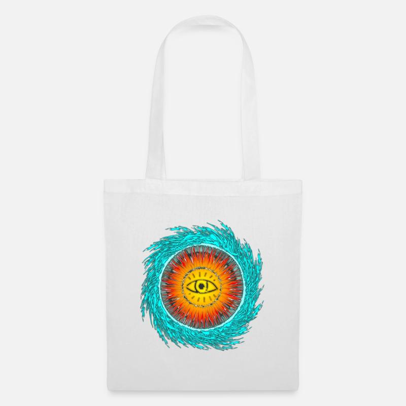 Augen-Tsunami Design  - Stoffbeutel - Weiß